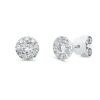 Material: weissgold – Ohrstecker Solitaire mit Besatz