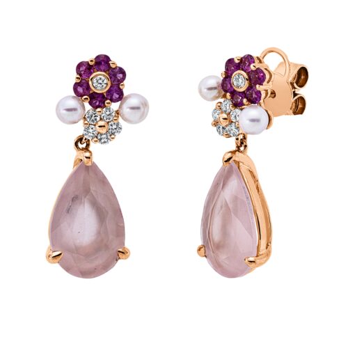 Ohrschmuck Farbstein Fashion