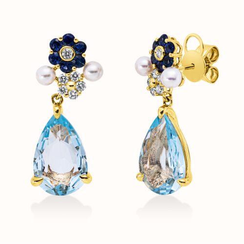 Ohrschmuck Farbstein Fashion