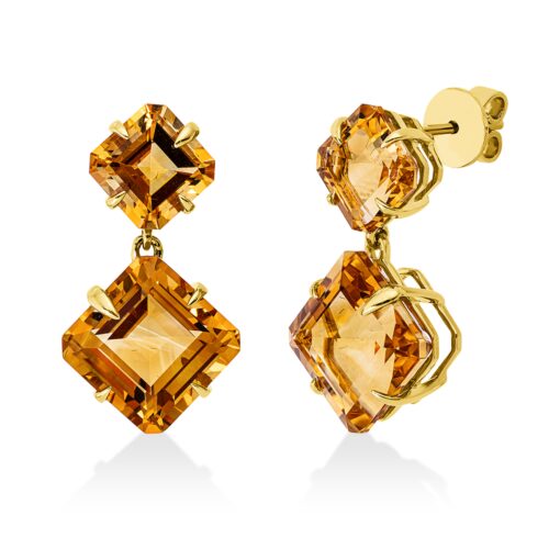 Ohrschmuck Farbstein Fashion