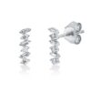 Material: weissgold – Ohrschmuck Baguette