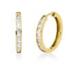 Material: gelbgold – Creolen Baguette