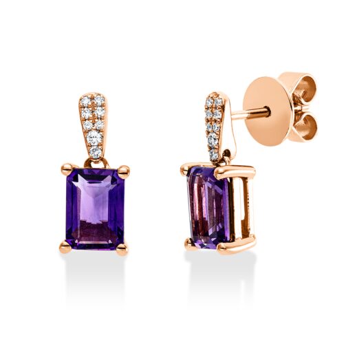Ohrschmuck Farbstein Fashion