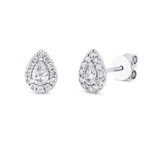 Ohrstecker Solitaire mit Besatz
