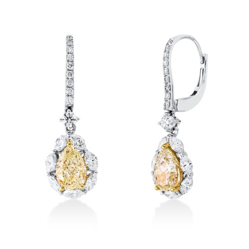 Ohrschmuck Farbiger Diamant