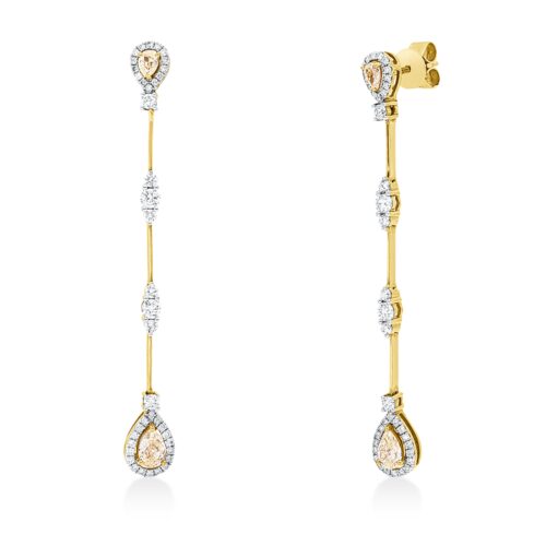 Ohrschmuck Farbiger Diamant