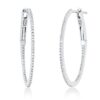 Material: weissgold – Creolen Modern Woman