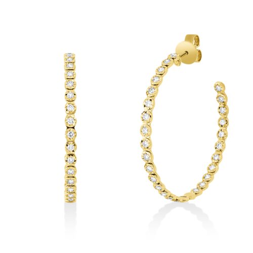 Creolen Farbiger Diamant