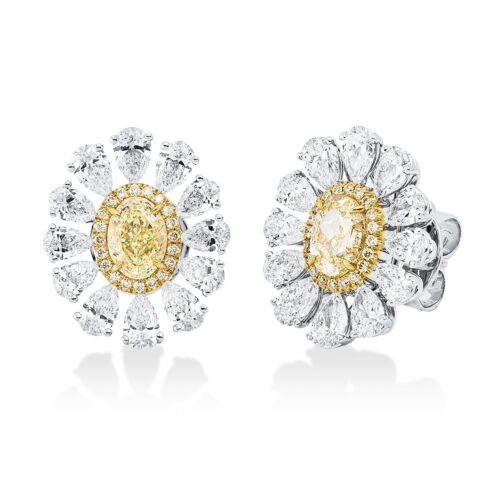 Ohrstecker Farbiger Diamant
