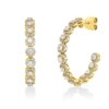 Material: gelbgold – Ohrschmuck Mehrfachsteinbesatz