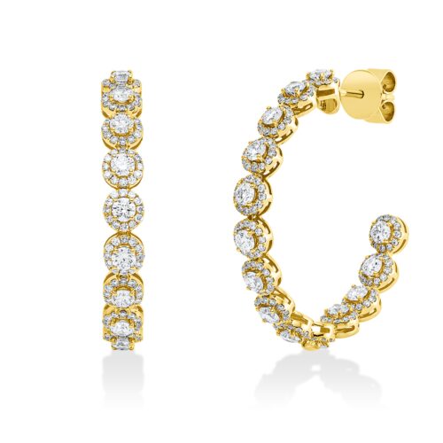 Ohrschmuck Mehrfachsteinbesatz