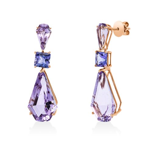 Ohrschmuck Farbstein Fashion