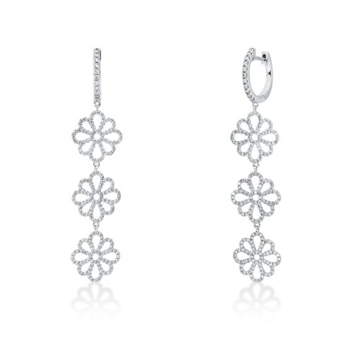Ohrschmuck Mehrfachsteinbesatz