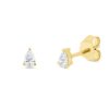 Material: gelbgold – Ohrstecker Solitaire