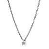 Material: weissgold – Collier Solitaire