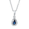 Material: weissgold – Collier Farbstein Classic