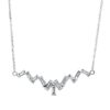 Material: weissgold – Collier Baguette