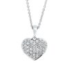 Material: weissgold – Collier Herz