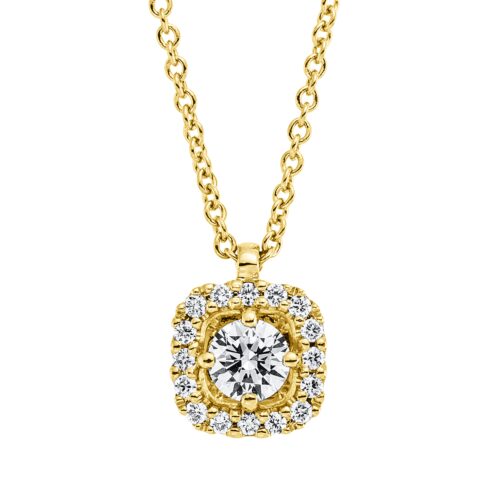 Collier Solitaire mit Besatz