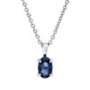 Material: weissgold – Collier Farbstein Classic