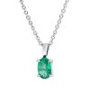 Material: weissgold – Collier Farbstein Classic