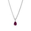 Material: weissgold – Collier Farbstein Classic
