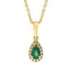 Material: gelbgold – Collier Farbstein Classic