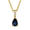 Material: gelbgold – Collier Farbstein Classic