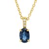 Material: gelbgold – Collier Farbstein Classic