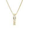 Material: gelbgold – Collier Baguette