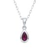 Material: weissgold – Collier Farbstein Classic
