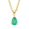 Material: gelbgold – Collier Farbstein Classic