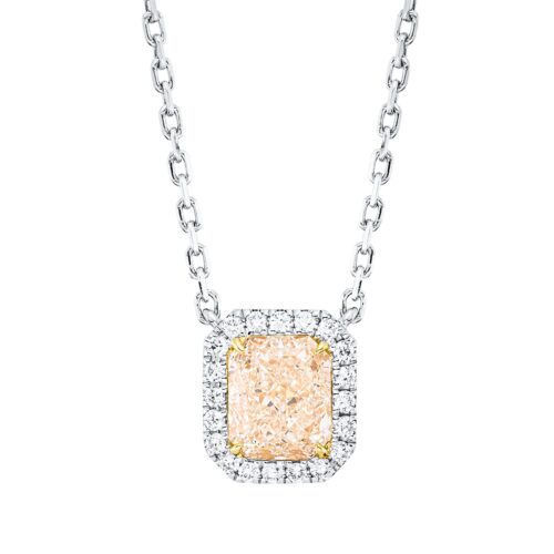 Collier Farbiger Diamant