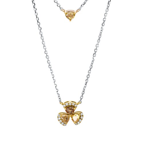 Collier Farbiger Diamant