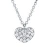 Material: weissgold – Collier Herz