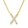 Material: gelbgold – Collier Buchstabe