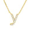 Material: gelbgold – Collier Buchstabe