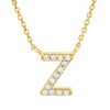 Material: gelbgold – Collier Buchstabe