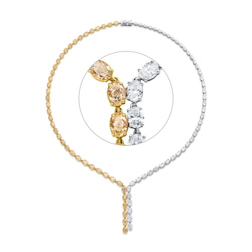 Collier Farbiger Diamant