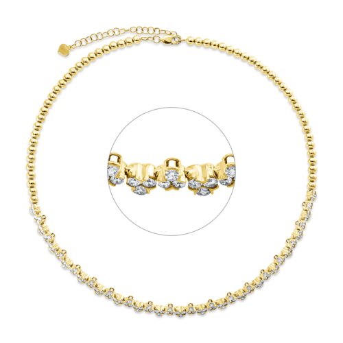 Collier Mehrfachsteinbesatz