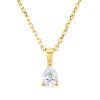 Material: gelbgold – Collier Solitaire