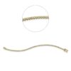 Material: gelbgold-weissgold – Armband Tennisarmband