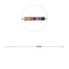 Material: weissgold – Armband Farbstein Classic