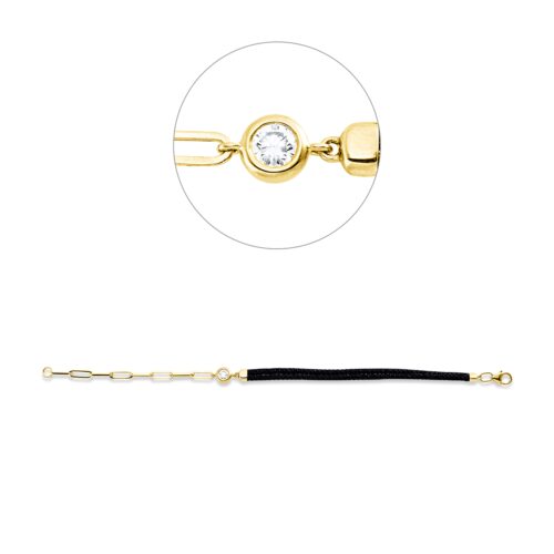 Armband Leder- & Stoffband