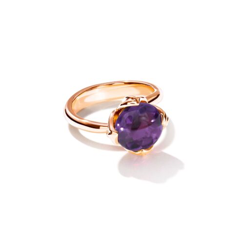 Tulip Ring Small mit Amethyst
