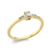 Material: gelbgold – Ring Solitaire mit Besatz