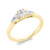 Material: gelbgold – Ring Solitaire mit Besatz