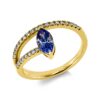 Material: gelbgold – Ring Farbstein Classic