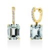 Material: gelbgold – Ohrschmuck Farbstein Fashion