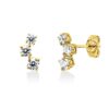 Material: gelbgold – Ohrstecker Modern Woman